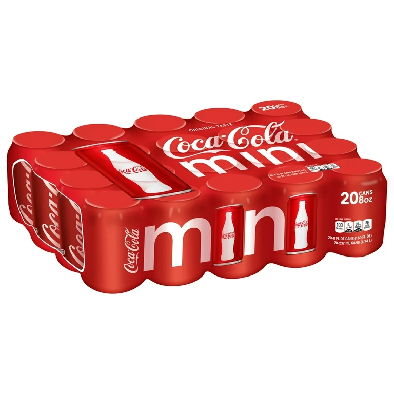 Coca-Cola mini cans single-serve display